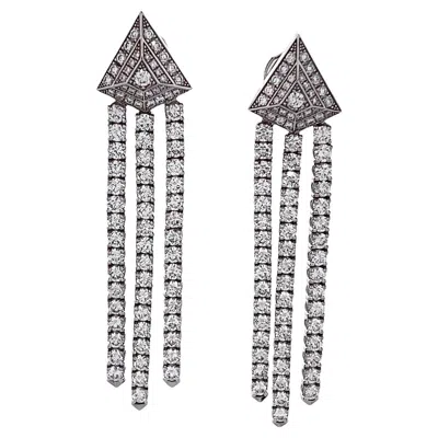 Pre-owned Piaget Luxurious And Impressive "18k Gold And Diamond Earrings In Multi
