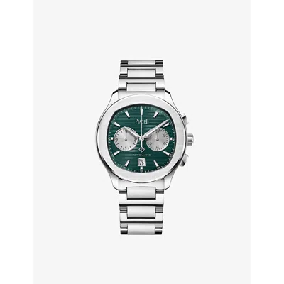 Piaget Mens Green G0a49024 Polo Chronograph Stainless-steel Automatic Watch