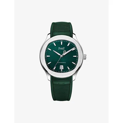 Piaget Mens  Pgg0a48022 Polo Interchangeable-strap Stainless-steel Watch In Green
