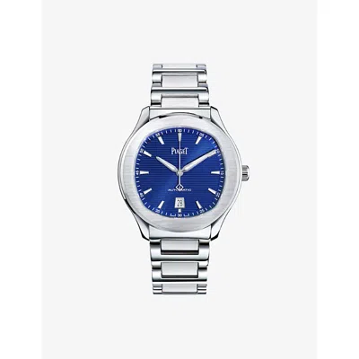 Piaget Mens Silver Polo Stainless-steel Watch 42mm In Metallic