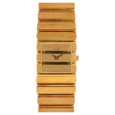 Pre-owned Piaget Polo 9131 C701 Champagne Dial Manual Winding 18k Yg 1980s In Multi