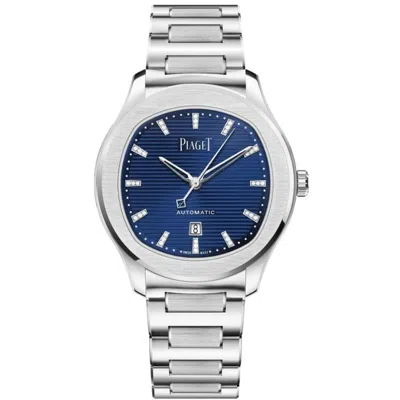 Piaget Polo Date Automatic Blue Diamond Dial Steel Women's Watch G0a46018