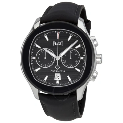Piaget Polo S Black Horizontal Dial Automatic Men's Chronograph Watch G0a42002