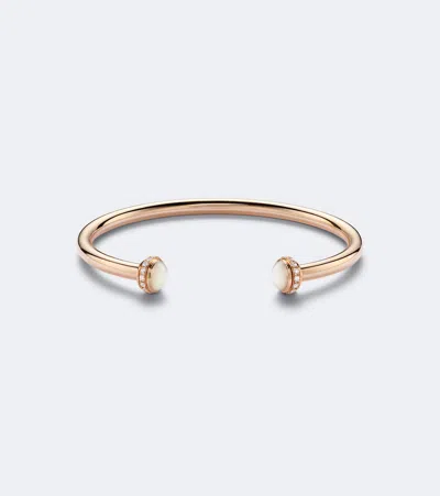 Piaget Armreif Posession Aus 18kt Roségold Mit Diamanten Und Perlmutt In Gold