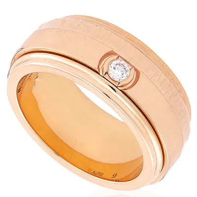 Piaget Possession 18k Rose Gold Diamond Ring In Brown