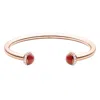Piaget Possession Diamond Carnelian 18k Rose Gold Open Bracelet In Gold