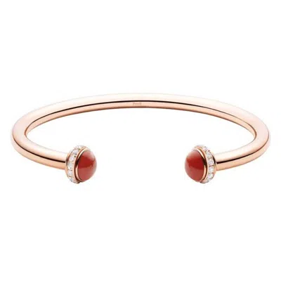 Piaget Possession 18k Rose Gold Open Bangle Bracelet In Multi