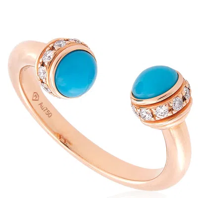 Piaget Possession 18k Rose Gold Open Ring In Multi