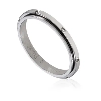 Piaget Possession 18k White Gold .06 Ct  Diamond Ring In Gray