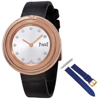 Piaget Possession 18kt Rose Gold Silver Diamond Dial Ladies Watch G0a43091