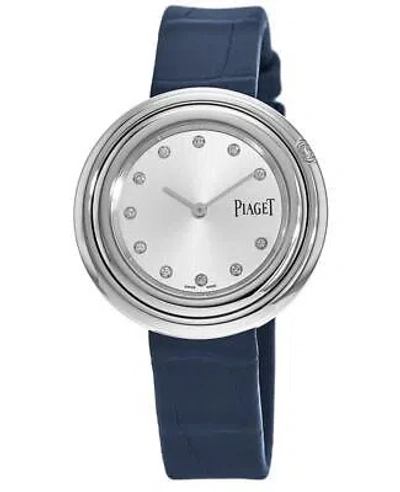 Pre-owned Piaget Possession 34mm Silver Diamond Dial Blue Women's Watch G0a43090