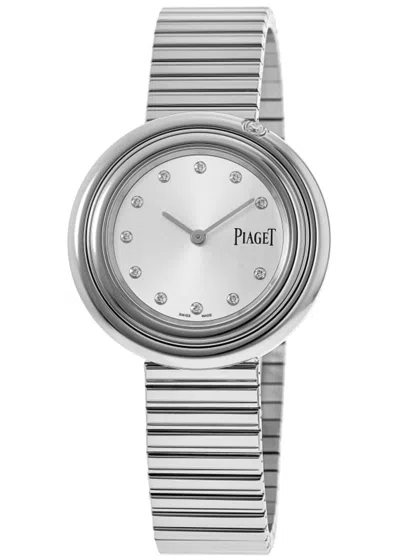 Piaget Possession 34mm Silver Diamond Dial Steel Band Women's Watch G0a48390