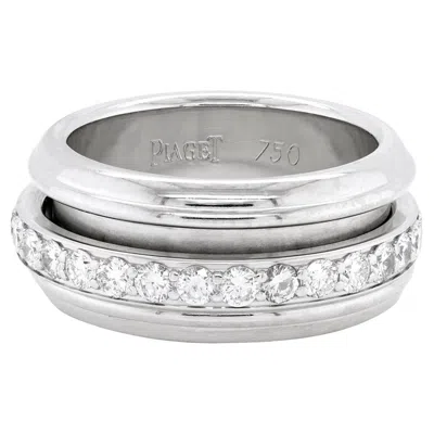 Pre-owned Piaget Possession Diamond And 18 Carat White Gold Spinning Band Ring