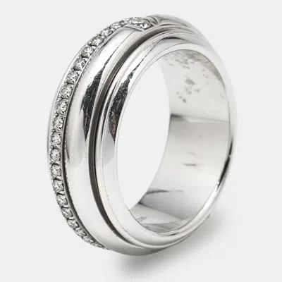 Piaget Possession Diamonds 18k White Gold Ring In Brown