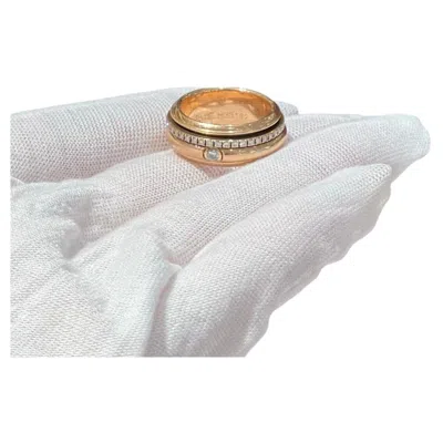 Pre-owned Piaget Possession Ring, Size 52, 18k Rose Gold In Red