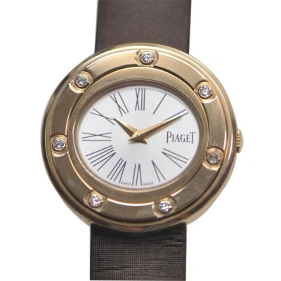 Piaget Possession Silver Dial 18 Carat Rose Gold Ladies Watch G0a35086 In Blue