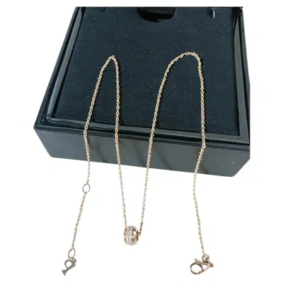 Pre-owned Piaget Possession (turn-wheel-design) 18k Rose-gold Full-pavé Diamond Necklace In Multi
