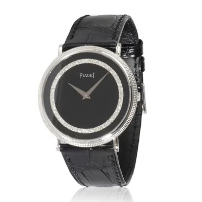 Piaget Altiplano Hand Wind Diamond Black Dial Unisex Watch 9031