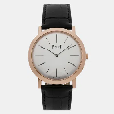 Pre-owned Piaget Altiplano Men's Watch 38 Mm In Silver