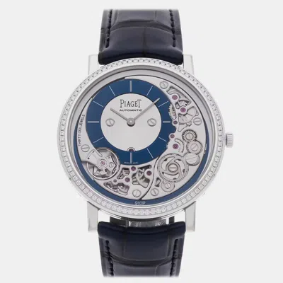 Pre-owned Piaget Altiplano Ultimate G0a45121 In Blue