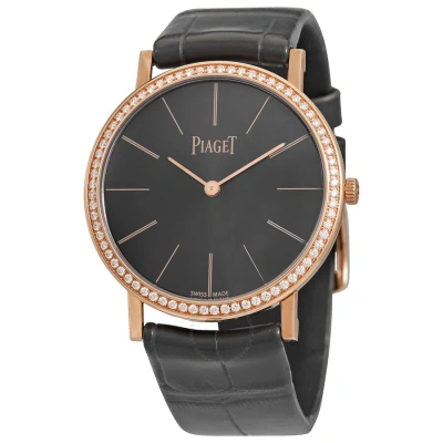 Piaget Altiplano Ultra-thin Hand Wind Diamond Ladies Watch G0a41105 In Anthracite / Gold / Gray / Grey / Rose / Rose Gold