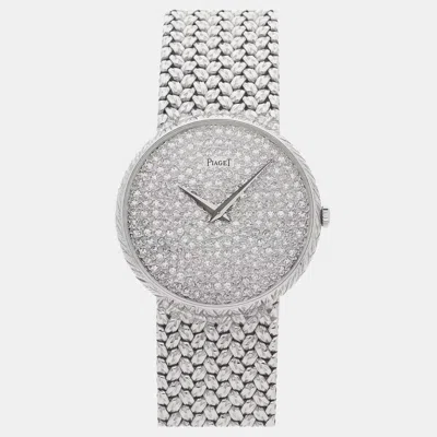 Pre-owned Piaget Dancer 9065 D 2 In Silver