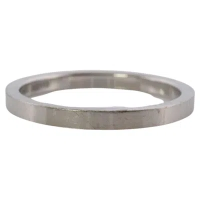Pre-owned Piaget Ring. Genuine  Pt950 Platinum Square Wedding Band. In Multi