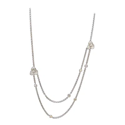 Pre-owned Piaget Rose 7 Round Brilliant-cut Diamonds Necklace In Red