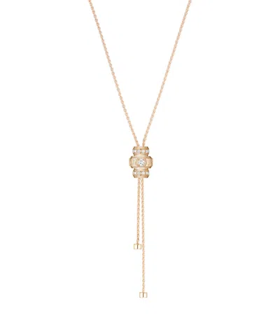 Piaget Rose Gold And Diamond Possession Pendant Necklace In Gray