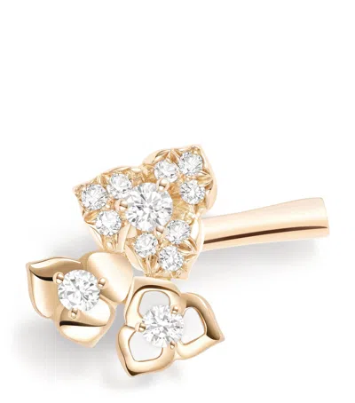 Piaget Rose Gold And Diamond Rose Ear Clip