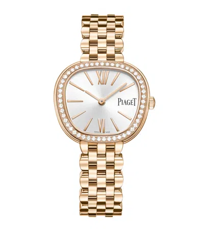 Piaget Rose Gold And Diamond Sixtie Watch