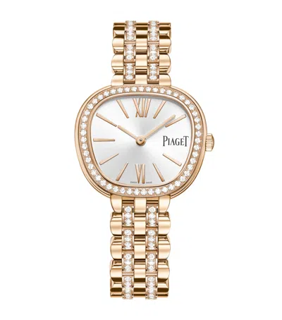 Piaget Rose Gold And Diamond Sixtie Watch