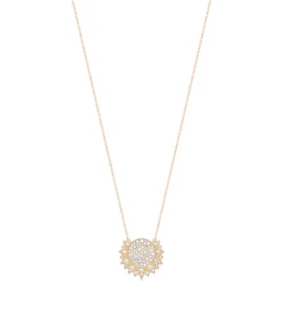 Piaget Rose Gold And Diamond Sunlight Pendant Necklace