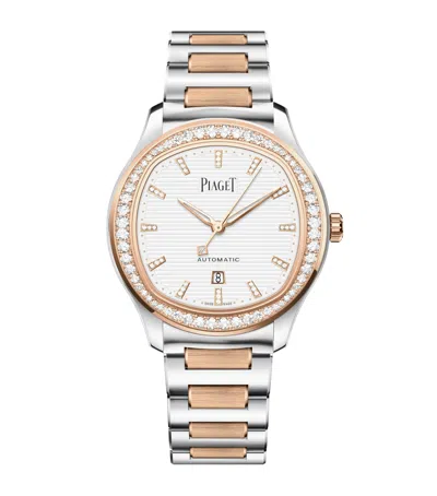 Piaget Rose Gold And Steel Polo Date Watch