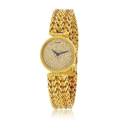 Pre-owned Piaget Slim 18k Yellow Gold Ref. 2231n36, 18 Jewels, Round Dial, 23mm Watch