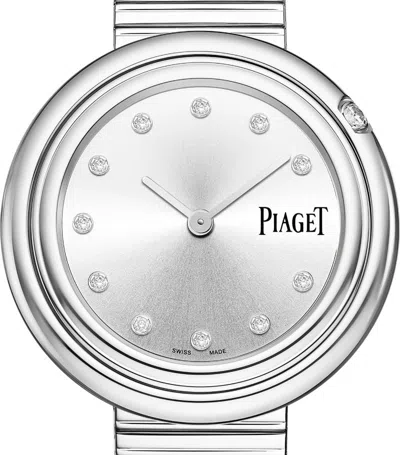 Piaget Stainless Steel And Diamond Possession Watch 34mm In Silver
