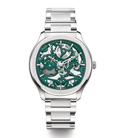 Piaget Steel Polo Watch In Neutral