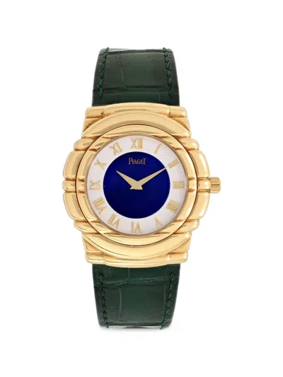 Pre-owned Piaget Tanagra 33mm Watch In Blue