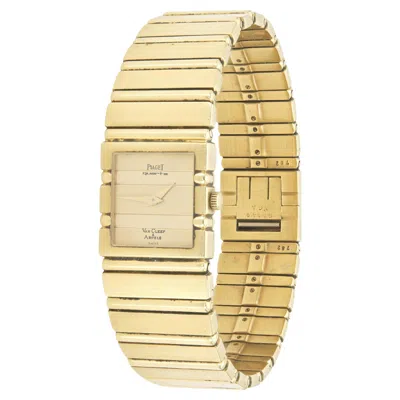 Pre-owned Piaget Vintage 1980s  Gold Polo Watch For Van Cleef & Arples In Multi