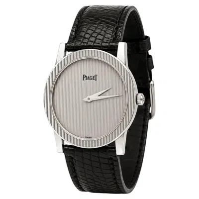 Pre-owned Piaget Vintage  Altiplano 31mm 18k White Gold Quartz Ultra Thin Watch Ref. 17864