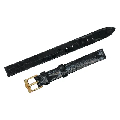 Pre-owned Piaget Vintage Unused  18 Karat Gold & 9mm Leather Wrist Watch Band In Multiple