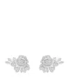 PIAGET WHITE GOLD AND DIAMOND ROSE EARRINGS