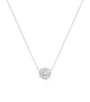 PIAGET WHITE GOLD AND DIAMOND ROSE NECKLACE