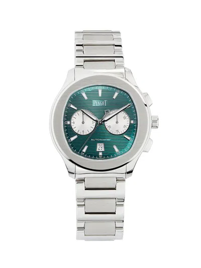 Piaget Women's  Polo Stainless Steel Chronograph Watch/42mm In Green