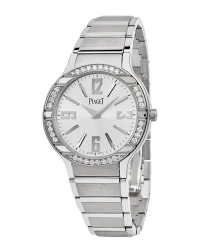 Piaget Polo Ladies Quartz Watch G0a36231 In Gold / Gold Tone / Silver / White