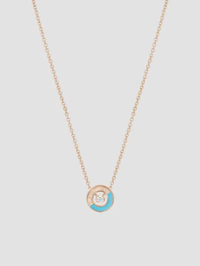 Piaget Women's Possession 18k Rose Gold, Turquoise & 0.05 Tcw Diamond Pendant Necklace