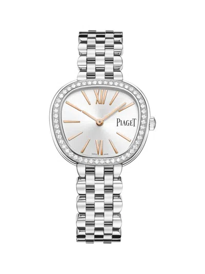 Piaget Women's Sixtie Stainless Steel & 0.52 Tcw Diamond Watch/29mm In Gray