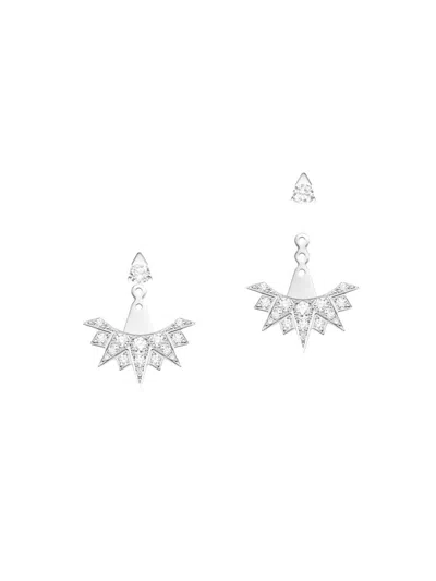 Piaget Women's Sunlight 18k White Gold & Diamond Stud & Ear Jacket Set In Metallic