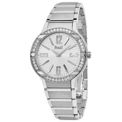 Piaget Polo Ladies Quartz Watch G0a36231 In Gold / Gold Tone / Silver / White