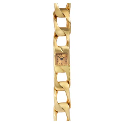 Pre-owned Piaget Yellow Gold Curblink Bracelet Watch